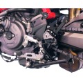 AEM FACTORY Billet rearset kit 'Adventure' for Ducati Hypermotard 950